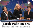 Amy Poehler's performance in the Sarah Palin rap-song was the hit of the show.